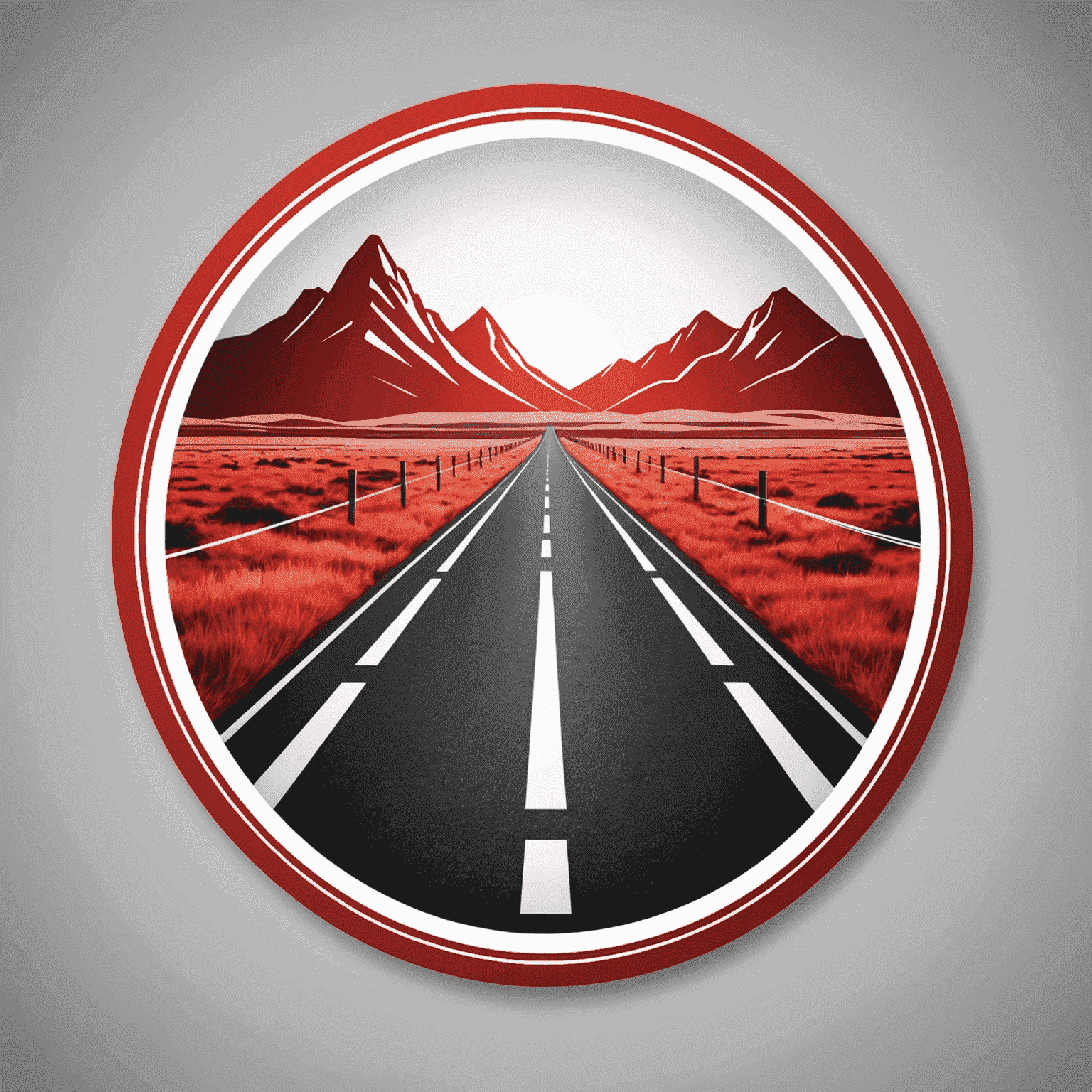 Road Traveller logo in red and white colors