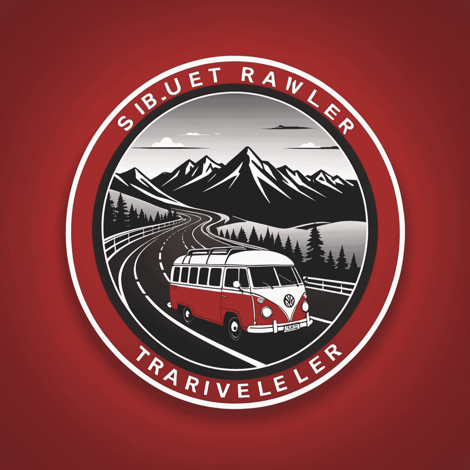 Road Traveller logo in red and white colors