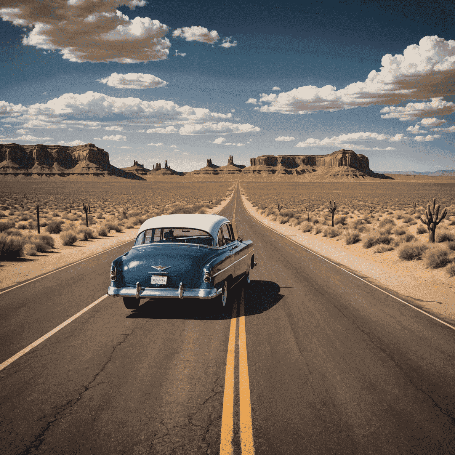 Classic American road trip on historic Route 66